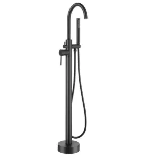 Miscelatore Da Terra Per Vasca Freestanding "lea Gun Metal"