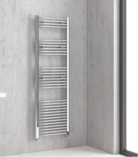 Scaldasalviette Bagno "Nile" 118x45 Interasse 40 Dritto In Acciaio Finitura Cromo
