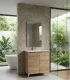Composizione bagno "Revital" 80cm in nobilitato melaminico rovere di bordeaux