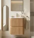 Mobile bagno sospeso in Plywood con lavabo "NORDIC 60"
