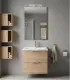 Composizione bagno "Rialto" 60 cm in nobilitato melaminico Rovere