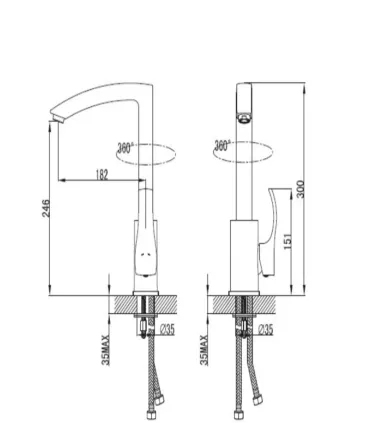 Miscelatore Lavello "Fagus VN56" Cromo I Karag I Ap shop