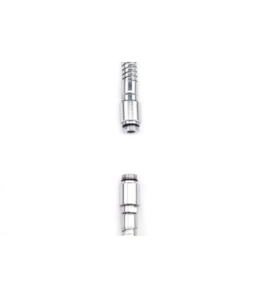 TUBO FLESSIBILE PER DOCCIA DOPPIA GRAFFATURA IN OTTONE CROMATO MM 3/8" X 3/8" CM 150 PER RUBINETTERIE ZAZZERI