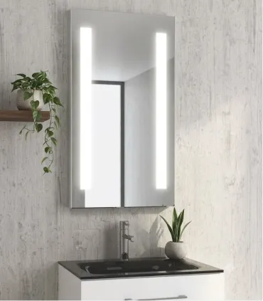 Specchio Bagno Retroilluminato Luce Led Rettangolare 900x500x40 Mm "Pic003"I Karag I Ap shop