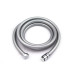 TUBO FLESSIBILE PER DOCCIA IN MATERIALE PLASTICO COLORE ARGENTO F 1/2" X F 1/2" CM 200