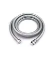 TUBO FLESSIBILE PER DOCCIA IN MATERIALE PLASTICO COLORE ARGENTO F 1/2" X F 1/2" CM 200