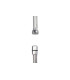 TUBO FLESSIBILE PER DOCCIA IN MATERIALE PLASTICO COLORE ARGENTO F 1/2" X F 1/2" CM 200