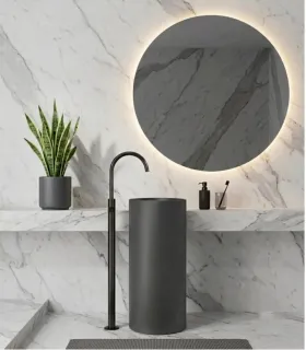 Lavabo Venus Free Standings Drenaggio A Pavimento Colorato