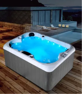 SPA Idromassaggio "M-3527" 4 Posti con Sistema Balboa USA, Bluetooth, Ozonizzatore e Cromoterapia LED