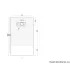 Piatto Doccia Ultra Leggero in SMC Serie ECO Bianco 70x120 H 2,5 cm Tamanaco I Ap shop