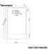 Piatto Doccia Ultra Leggero in SMC Serie ECO Bianco 90x120 H 2,5 cm Tamanaco I Ap shop
