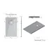 Piatto Doccia in Marmo Resina Serie Flat con Bordo Integrato Bianco 70x120 H 3,3 cm Tamanaco I Ap shop