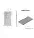 Piatto Doccia in Marmo Resina Serie Flat con Bordo Integrato Bianco 70x140 H 3,3 cm Tamanaco I Ap shop