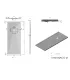 Piatto Doccia in Marmo Resina Serie Flat con Bordo Integrato Bianco 70x170 H 3,3 cm Tamanaco I Ap shop