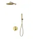 Set Doccia con Miscelatore Incasso a 2 Vie "Artemis Oro"