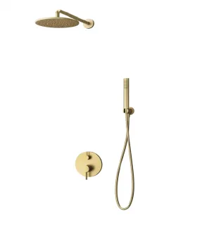 Set Doccia con Miscelatore Incasso a 2 Vie "Artemis Oro"