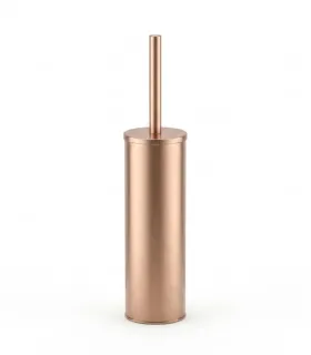 Portascopino da bagno cilindrico Finitura "Rose Gold"