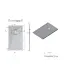 Piatto Doccia in Marmo Resina Serie Flat con Bordo Integrato Crema 80x120 H 3,3 cm Tamanaco I Ap shop