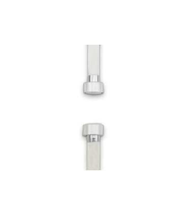 TUBO FLESSIBILE PER DOCCIA IN MATERIALE PLASTICO BIANCO F 1/2" X 1/2" CM 150