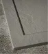 Piatto Doccia in Marmo Resina Serie Flat con Bordo Integrato Colore Grigio Cemento 70x140 H 3,3 cm Tamanaco I Ap shop