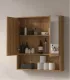 Mobile Bagno "Pillè" 100 cm 2 Ante 1 Cassetto Finitura Acacia con Lavabo in Porcellana e Specchio I Karag I Ap shop