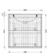 Mobile bagno sospeso in Plywood con lavabo e specchio "NORDIC 60" I KARAG I Ap shop