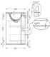 Mobile bagno sospeso in Plywood con lavabo e specchio "NORDIC 80" I KARAG I Ap shop