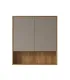 Mobile bagno sospeso in Plywood con lavabo e specchio "NORDIC 80" I KARAG I Ap shop