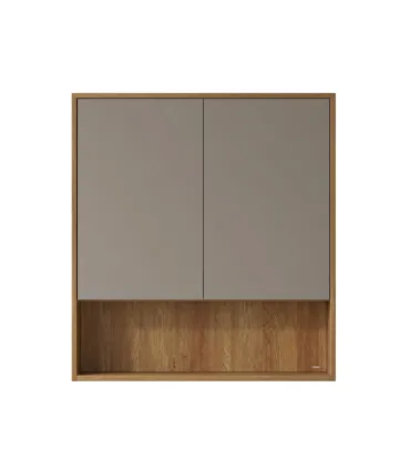Mobile bagno sospeso in Plywood con lavabo e specchio "NORDIC 80" I KARAG I Ap shop