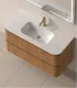 Mobile bagno sospeso in Plywood con lavabo e specchio "NORDIC 100" I KARAG I Ap shop