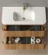 Mobile bagno sospeso in Plywood con lavabo e specchio "NORDIC 120" I KARAG I Ap shop