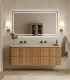 Mobile bagno sospeso in Plywood con lavabo "NORDIC 140"