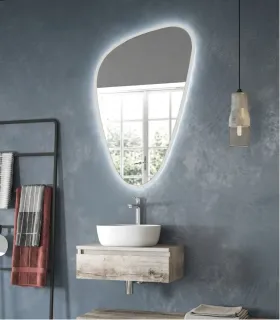Specchio "Elena" Retroilluminato LED Reversibile