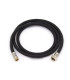 TUBO FLESSIBILE PER DOCCIA RICOPERTO IN TRECCIA NYLON NERO F 3/8" X  M 15/1 CM 150
