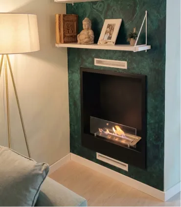 Caminetto a Bioetanolo "Nolita" Finitura Nero Maison Fire I Ap shop