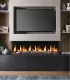 Camino Elettrico Ardelis 150 cm – 3 Lati con Effetto Fiamma e Acquario Maison Fire