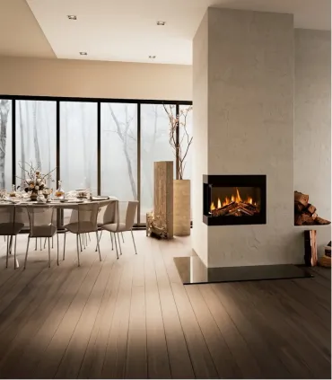 Caminetto Elettrico LED ALISA MINI – Effetto Fiamma Realistico 1,5 kW Maison Fire I Ap shop