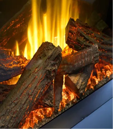 Camino Elettrico Led "Velera" – Effetto Fiamma Realistico, Crepitio e Riscaldamento 2 kW Maison Fire