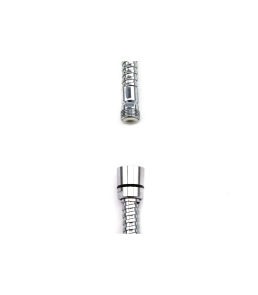 TUBO FLESSIBILE PER DOCCIA IN OTTONE CROMATO F 1/2" X M 3/8" CM 150