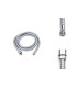 TUBO FLESSIBILE PER DOCCIA IN OTTONE CROMATO F 1/2" X M 3/8" CM 150
