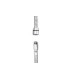 TUBO FLESSIBILE PER DOCCIA DOPPIA GRAFFATURA IN OTTONE CROMATO F 1/2" CONICO X M GIREVOLE 15/1 PER RUBINETTERIE SIGNORINI