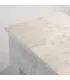 Camino elettrico caminetto da terra BELLINI in legno effetto Marmo Bianco Made in Italy L96 x P35 x H96