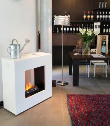 Camino Elettrico Bifacciale Free-Standing con Effetto Fumo e Brace Boheme Maison Fire I Ap shop
