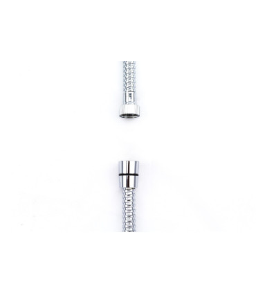 TUBO FLESSIBILE PER DOCCIA DOPPIA GRAFFATURA OTTONE CROMATO F 1/2" CONICO X F1/2" CM 200