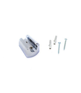 SUPPORTO DOCCIA FISSO CROMATO PVC PER DOCCETTA