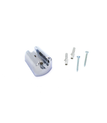 SUPPORTO DOCCIA FISSO CROMATO PVC PER DOCCETTA
