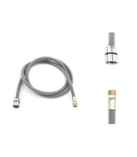 TUBOFLESSIBILE PER DOCCIA IN NYLON F 1/2"CONICO X M 15/1 CON PESO IN PIOMBO CM 150