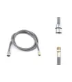 TUBOFLESSIBILE PER DOCCIA IN NYLON F 1/2"CONICO X M 15/1 CON PESO IN PIOMBO CM 150