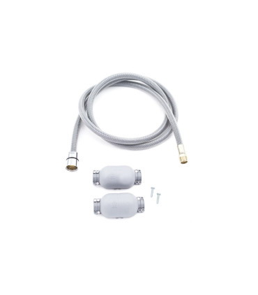 TUBOFLESSIBILE PER DOCCIA IN NYLON F 1/2"CONICO X M 15/1 CON PESO IN PIOMBO CM 150