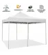 Gazebo richiudibile pieghevole MARKET 3 X 6 Bianco ricoperto in PVC impermeabile